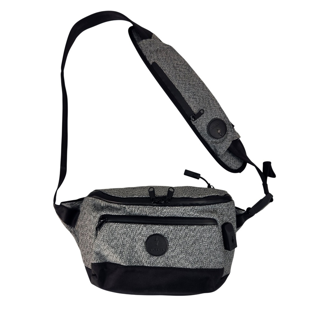 Alpaka Bravo X Sling Bag Grey Marl Crossbody USB Port Travel Messenger Tech